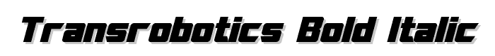 TransRobotics Bold Italic font